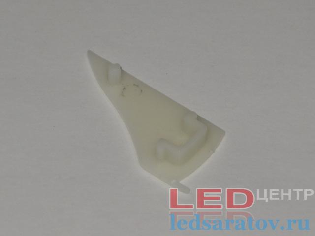 Заглушка торцевая  для профиля YF-830, правая, глухая, белая LED-центр