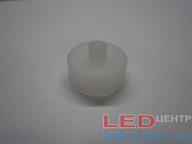 Заглушка сквозная для круглого профиля Ø24мм, силиконовая