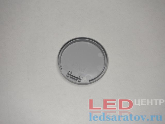 Заглушка торцевая  для профиля PXG60, сквозная, серый LED-центр