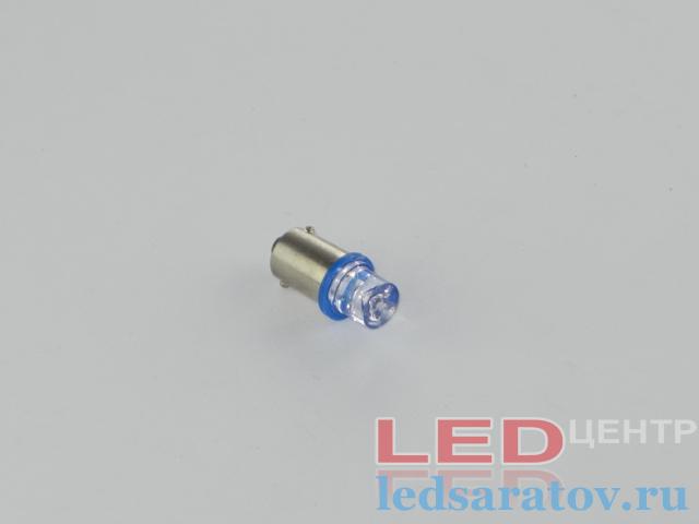 Светодиодная лампочка T4W, линза усеченная, синий