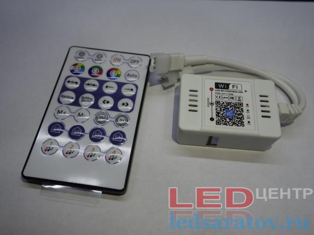 Контроллер 28KEY, DC12V-DC24V, 2048LED, 3 pin, RGB + RF пульт , Wi-Fi