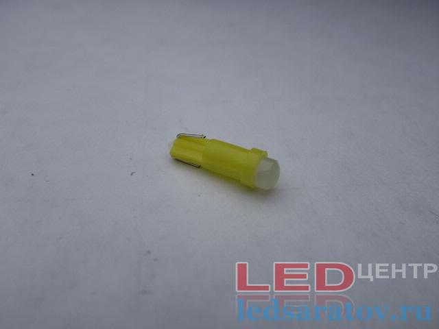 Светодиодная лампочка T-5, COB, желтый