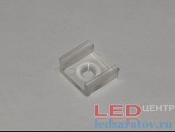 Клипса для фиксации профиля YF-825, YF-830, пластиковая - прозрачная (16мм*7мм) LED-центр