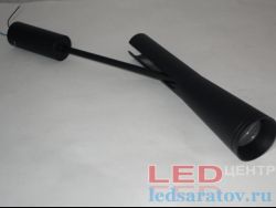 Cветильник поворотный на ножке Drum 10w, Ø55мм-В400мм, 4000k, AC220V, черный (LC-3028)