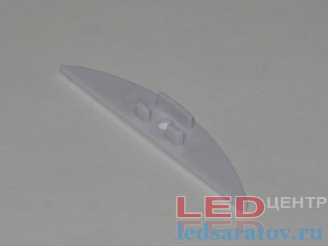 Заглушка торцевая  для профиля YF-812, сквозная, белая LED-центр