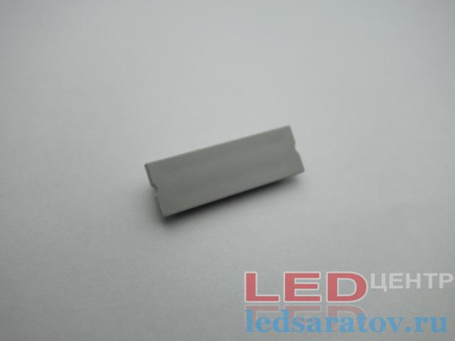 Заглушка торцевая  для профиля PXG3010B-M, глухая, серый LED-центр