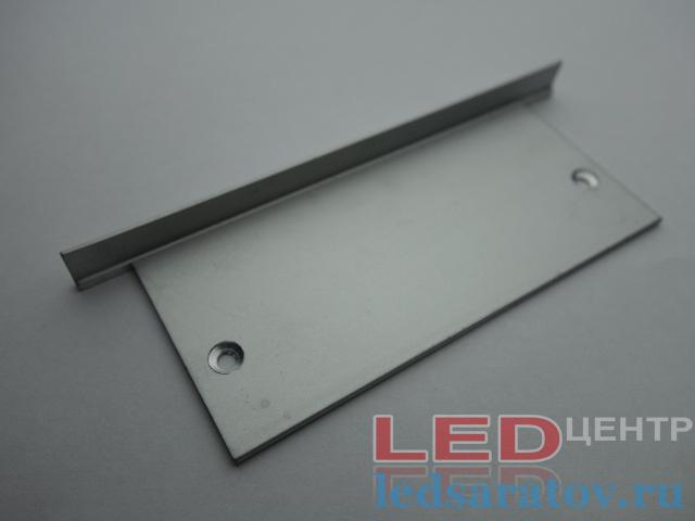 Заглушка торцевая  для профиля PXG7635-A, металическая LED-центр