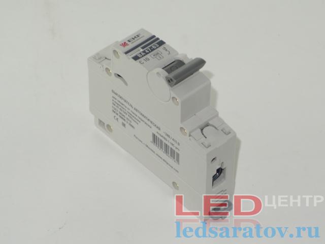 Автоматический выключатель EKF 1P-10A-C, 4.5kA