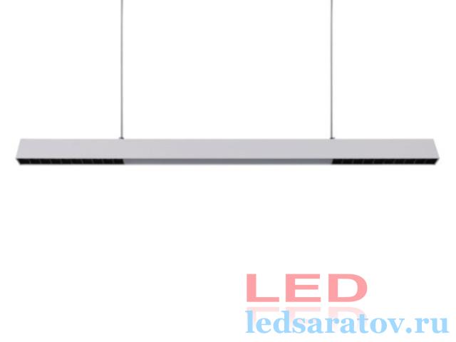 Светодиодный подвесной светильник LINE  37w, 107мм*60мм*35мм, 2м, 4000k, AC220V, белый (609-B-WH)