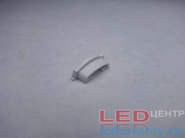 Заглушка торцевая  для профиля PXG1806, глухая, белая LED-центр