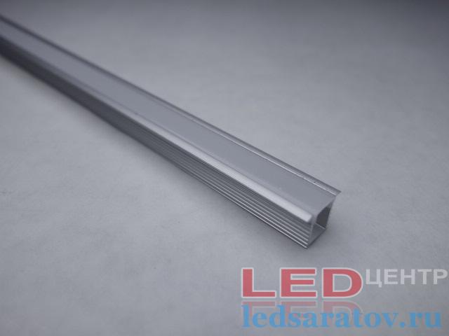  Профиль алюминиевый врезной PXG-101A + мат. рассеиватель 11,2мм*9мм*2м (цена за 1 метр)