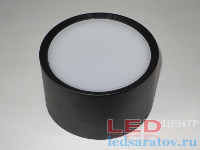 Цилиндрический накладной светильник Drum 15w, Ø155мм-В90мм, 4000k, AC220V, черный (LC-141-15)