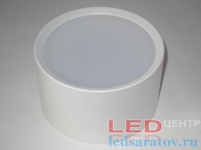 Цилиндрический накладной светильник Drum 18w, Ø170мм-В100мм, 4000k, AC220V, белый (LC-141-18)