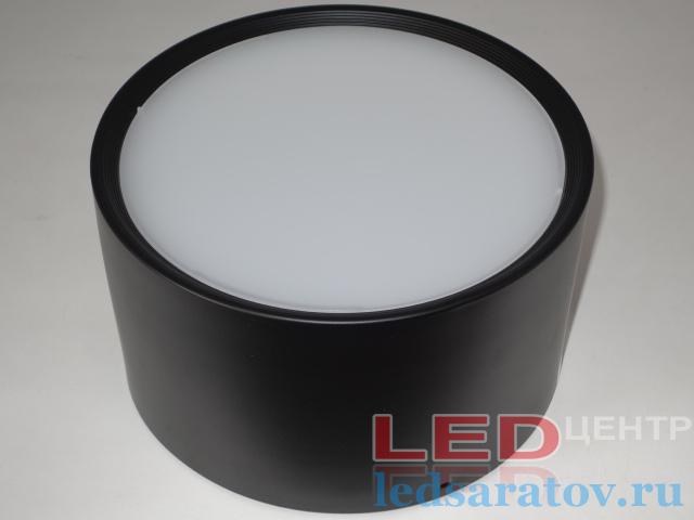 Цилиндрический накладной светильник Drum 21w, Ø210мм-В120мм, 4000k, AC220V, черный (LC-141-21)