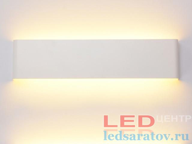 Светодиодный настенный светильник 61см*90мм, 2*22w, AC220V, 4000k, IP44, белый (BH003-4WH)
