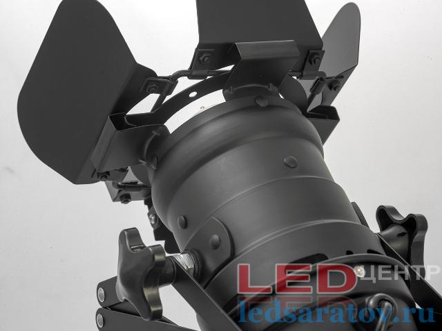 Трековый светодиодный прожектор под лампочку E27, AC220V, телескопический, черный (LOFT 6011-2)