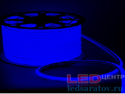 Светодиодная лента неон SMD 2835, IP65, 8мм*16мм, 2pin, 220V, 1*100м, синий