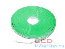 Светодиодная лента неон SMD 2835, 6мм*12мм, 2pin,рез-2,5см, 12V, 9,6W-1*50м, IP65, зеленый