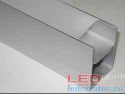  Профиль алюминиевый подвесной YF-136 + мат. рассеиватель 50мм*70мм*3м (цена за 1 метр)