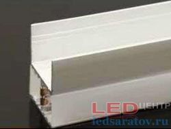  Профиль алюминиевый накладной на ЛДСП YF-210 + мат. рассеиватель 20мм*27мм*2м (цена за 1 метр)