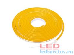 Светодиодная лента неон SMD 2835, 6мм*12мм, 2pin,рез-2,5см, 12V, 9,6W-1*50м, IP65, желтый