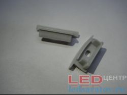 Заглушка торцевая  для профиля YF-205-1, сквозная, серый LED-центр