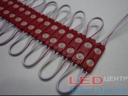 Светодиодный модуль с линзой SMD2835. 2D, 30мм*13мм, IP65, 12V, 1W, красный