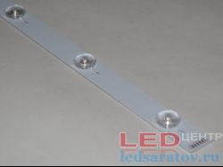 Светодиодная линейка с линзами SMD 3030, 12D, IP20, 950мм*17мм, 12V, 18W, 6000K