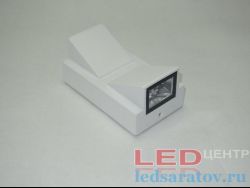 Светодиодный настенный уличный светильник 140мм*60мм*80мм, 2*5w, AC220V, 4000k, IP65, белый (BH042-2WH)