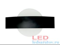 Светодиодный настенный светильник 24см*6см, 6w, AC220V, 4000k, IP20, черный (BH269-BL)