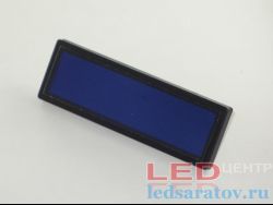 Светотдиодный электронный бейдж 10см*3,3см*0,5см, СЗУ-USB, АКБ, синий
