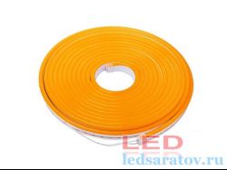 Светодиодная лента неон SMD 2835, 6мм*12мм, 2pin,рез-2,5см, 12V, 9,6W-1*50м, IP65, оранжевый