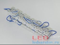 Светодиодный модуль  SMD5050. 4D, 34мм*34мм, IP65, 12V, синий