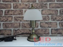Настольная лампа в стиле ретро Е14, 30см, бронза (LOFT 5001-1T)