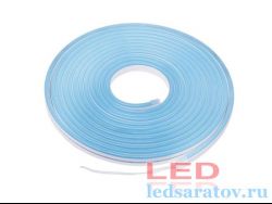 Светодиодная лента неон SMD 2835, 6мм*12мм, 2pin,рез-2,5см, 12V, 9,6W-1*50м, IP65, холод.синий
