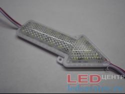 Светодиодный модуль, бегующая стрелочка, 90мм*40мм, IP65, DC12V, холодный