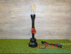 Настольная лампа в стиле LOFT Е27, черный (LOFT TD02)
