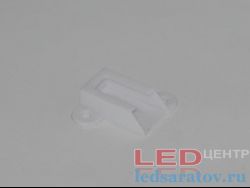 Заглушка торцевая  для профиля PXG105, сквозая, белая LED-центр