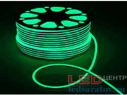 Светодиодная лента неон SMD 2835, IP65, 8мм*16мм, 2pin, 220V, 1*100м, зеленый