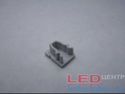 Заглушка торцевая  для профиля PXG103, глухая, серый LED-центр