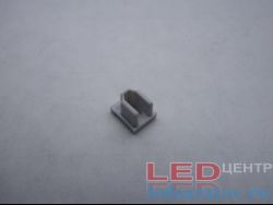 Заглушка торцевая  для профиля PXG101, сквозная, серый LED-центр