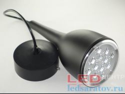 Светодиодный подвесной светильник 12w, черный