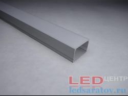  Профиль алюминиевый накладной PXG2015 + мат.рассеиватель 20мм*15мм*2м (цена за 1 метр)