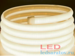 Светодиодная лента неон COB, IP67, 11мм*8мм, 2pin, 220V, 1*100м, нейтральный