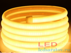 Светодиодная лента неон COB, IP67, 11мм*8мм, 2pin, 220V, 1*100м, теплый