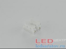 Пружинный клеммник проходной 2pin, 6А, белый