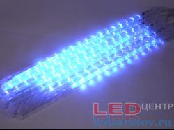 Светодиодная гирлянда - cосульки 45см, 8шт., 36LED, AC220V, синий