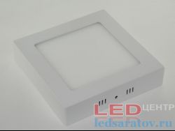 Квадратная накладная светодиодная панель DownLight 24w, Н300мм*300мм-В35мм, 6500k, AC220V, белый