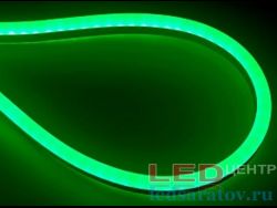 Светодиодная лента неон SMD 2835, IP67, 16мм*8мм, 2pin, 220V, 1*100м, зеленый