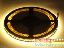 Светодиодная лента SMD 2835, 120LED*12-15Lm, IP20, 8мм, 2pin, 24V, 14W-1м*10м, теплый